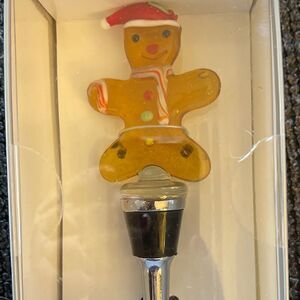 LSArts Gingerbread Man Winetopper New